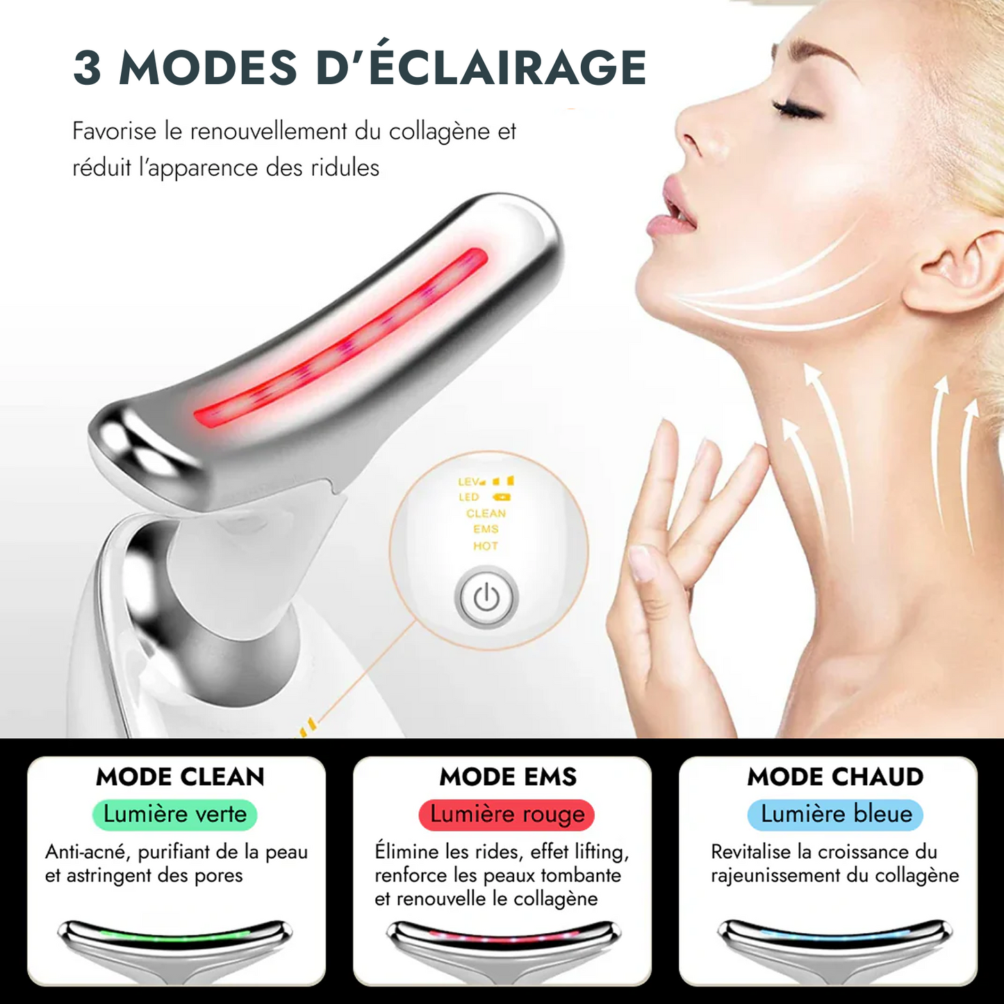 Appareil EMS - Rajeunissement Facial et du Cou